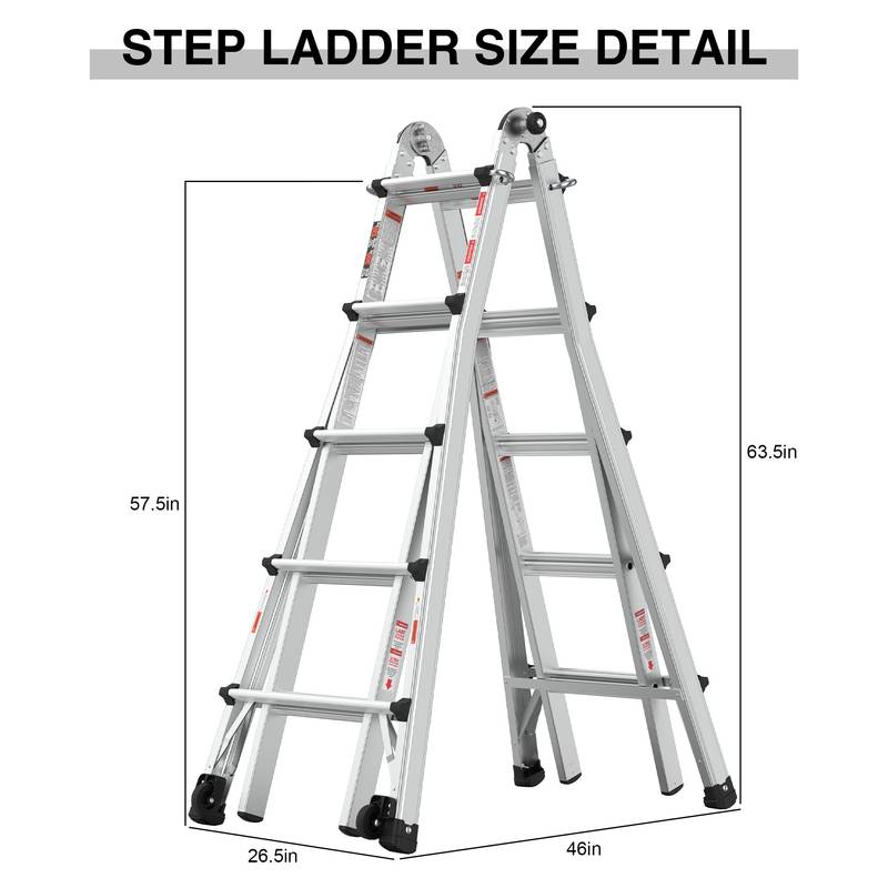 Versatile Wheels-Up Ladder