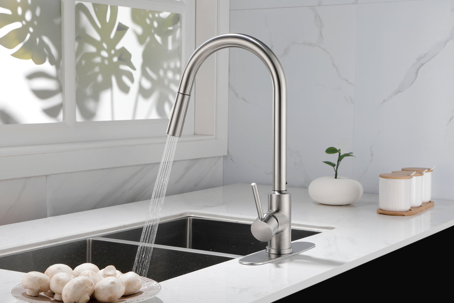 Easy Pull-Down Kitchen Faucet