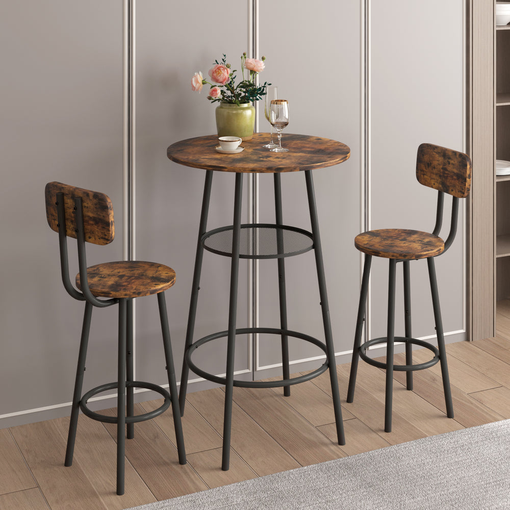 Chic Bar Set with Cozy Stools