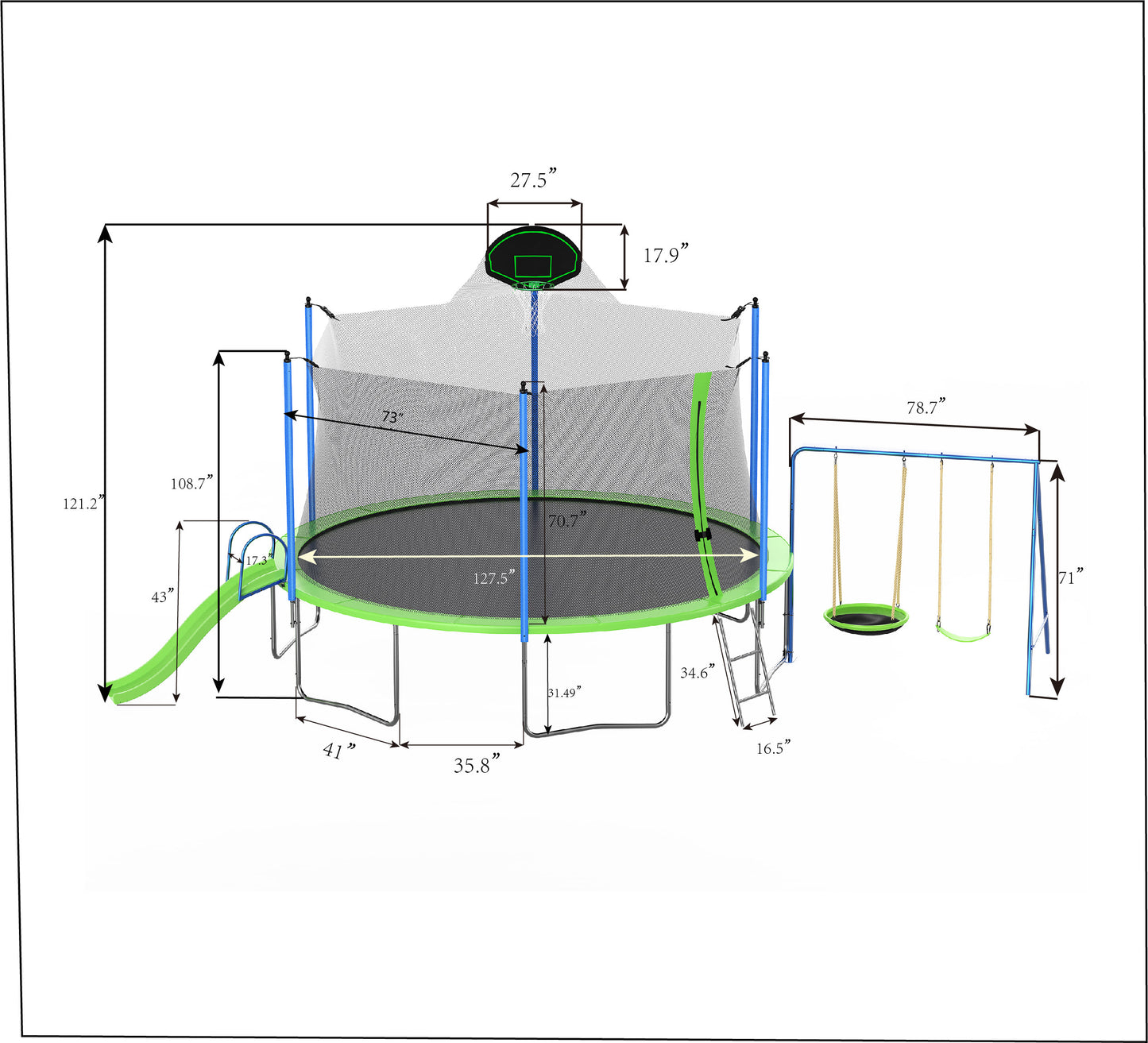 FunBounce Ultimate Trampoline Adventure Set