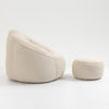 Cozy Foam Bean Bag Sofa with Footrest