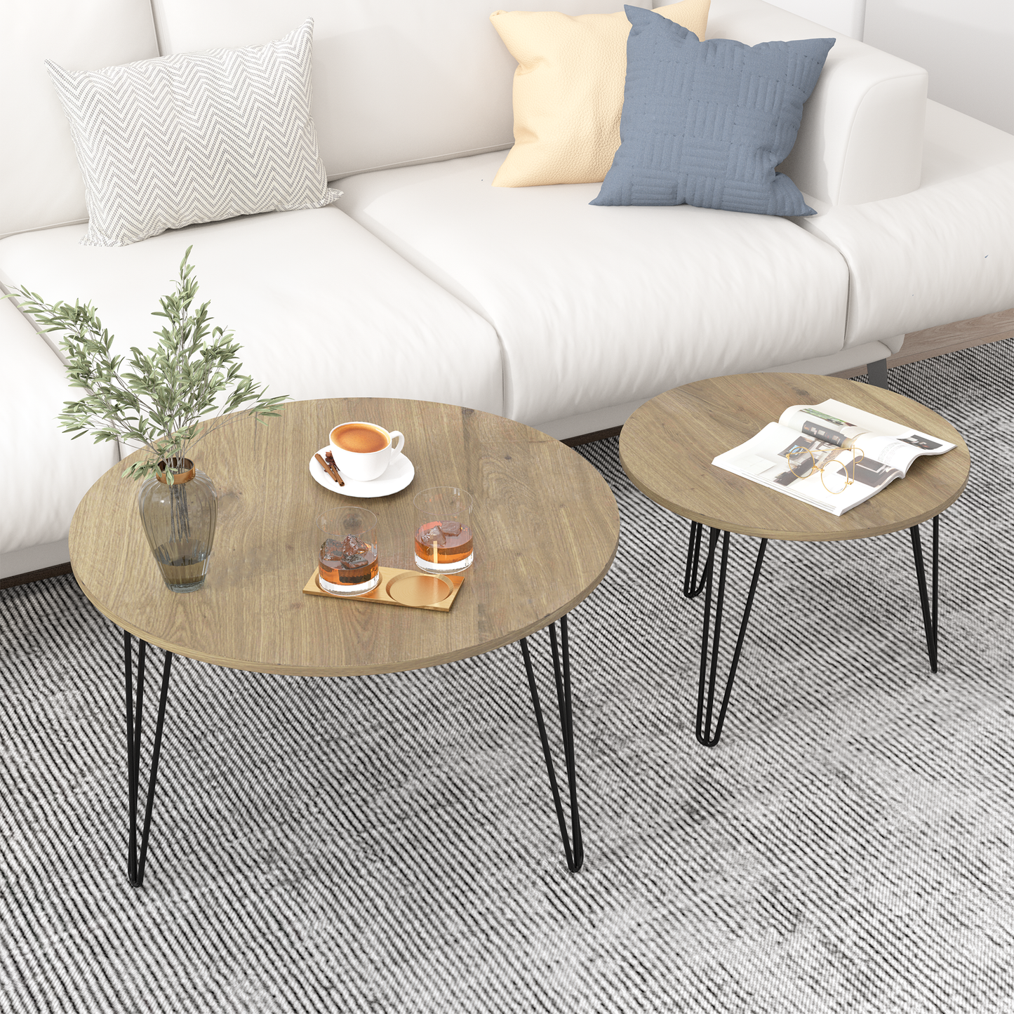 Cozy Nesting Coffee Table Duo