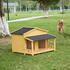 Cozy Cabin Dog House with Porch