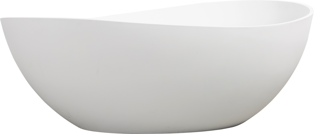 Elegant Soaking Tub - Freestanding Matte White Bliss