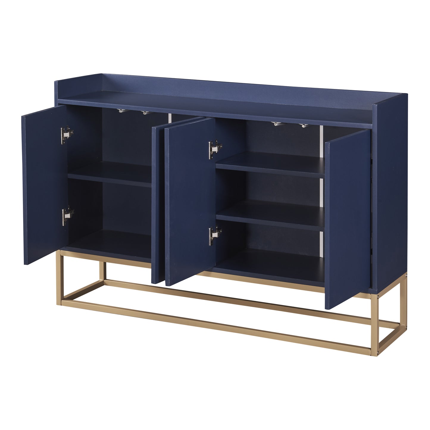 Navy Chic Storage Buffet: Elegant Organization for Your Home