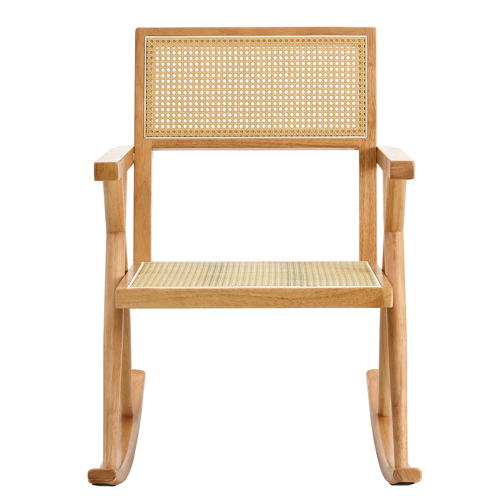 Cozy Rattan Rocking Chair