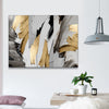 Chic Abstract Canvas Art - Gold & Silver Elegance for Any Room