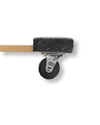 Carpeted Hardwood Dolly with Rubber Wheels