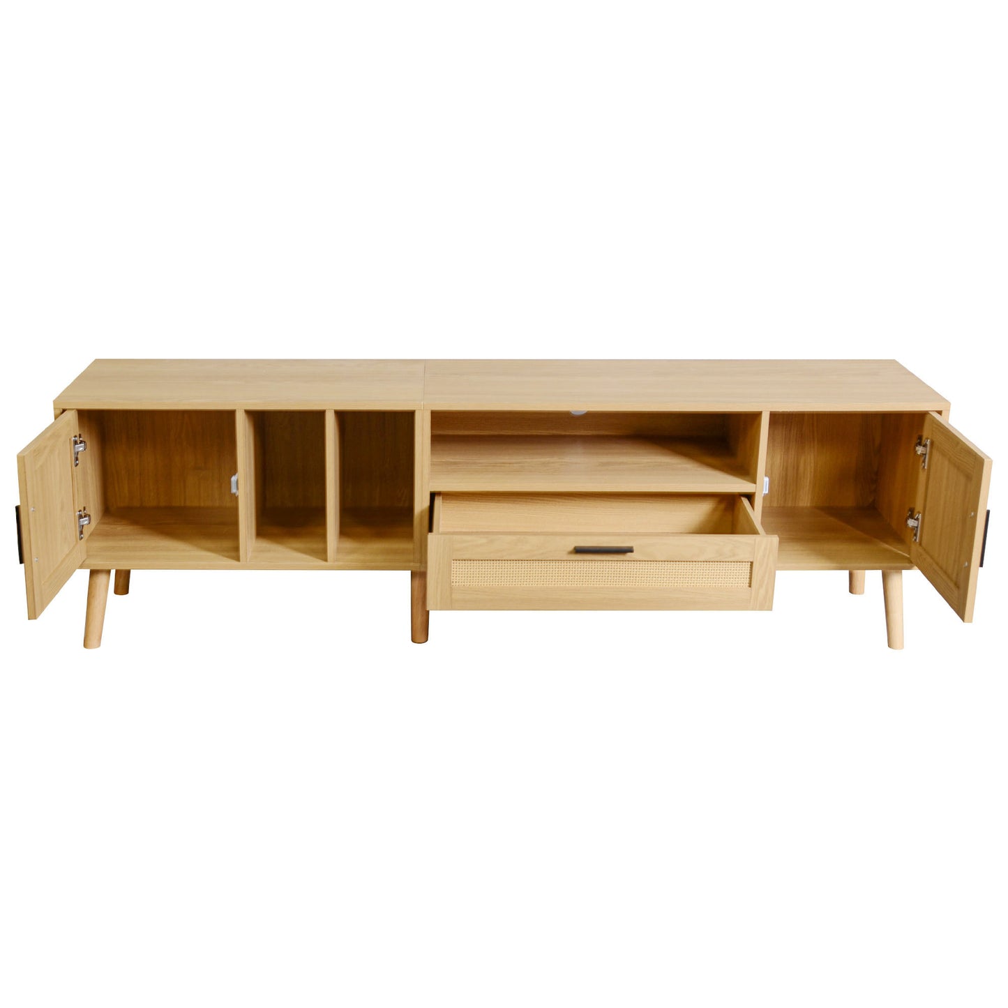 Rattan Chic TV Stand: Stylish Console for Any Room