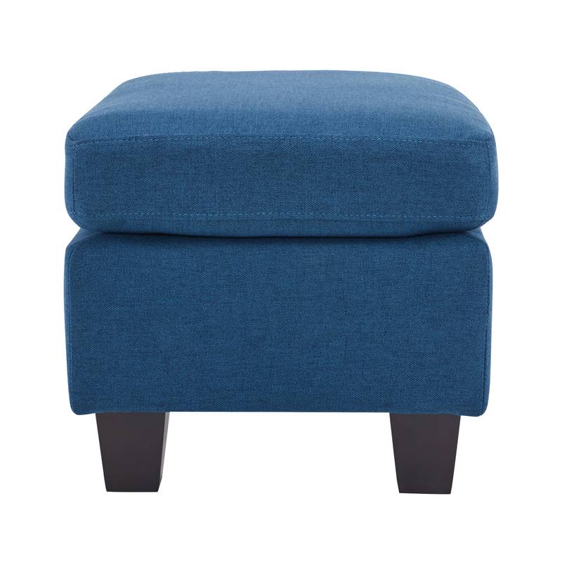 Navy Blue Cozy Ottoman