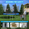 Jump & Score Trampoline Safety Net with Basketball Hoop!