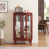 Charming Lighted Curio Cabinet with Glass Doors