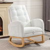 Chic Rocking Chair with Footrest