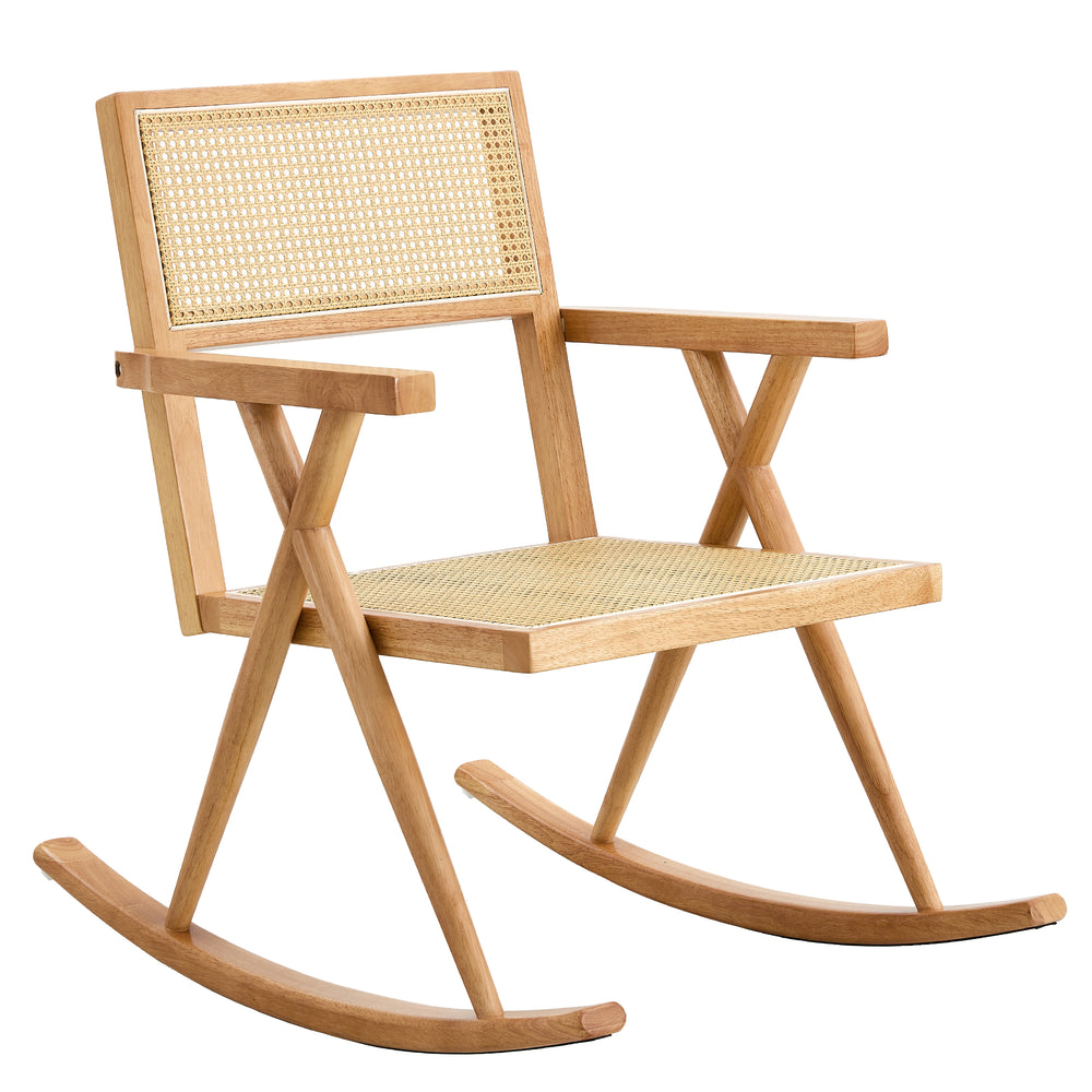 Cozy Rattan Rocking Chair