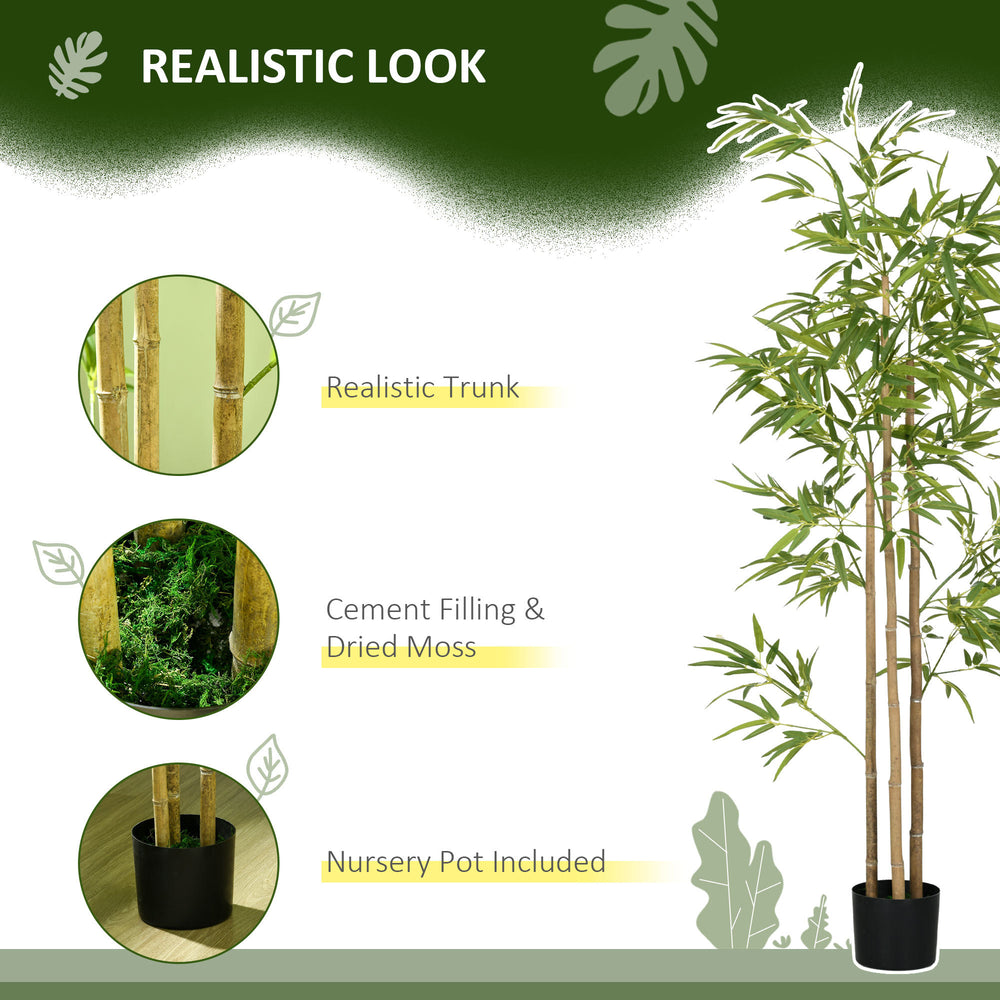 Lush Bamboo Bliss – Elegant Faux Plant for Indoor Charm