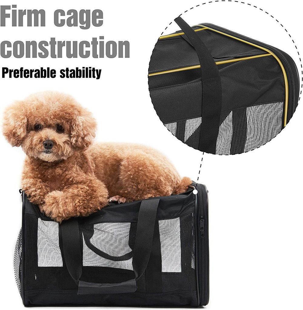 SnugglePup Travel Carrier - Cozy & Collapsible Pet Bag for Cats & Small Dogs!