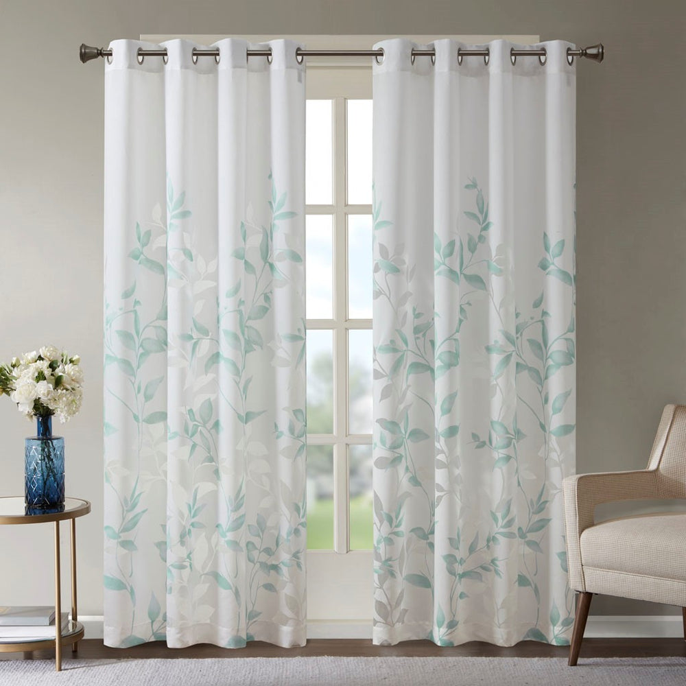 Sheer Charm Burnout Curtain Panel