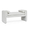 Cozy Linen Bedroom Stool - Versatile and Stylish in White