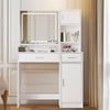 Glow & Style Vanity Desk with Mirror