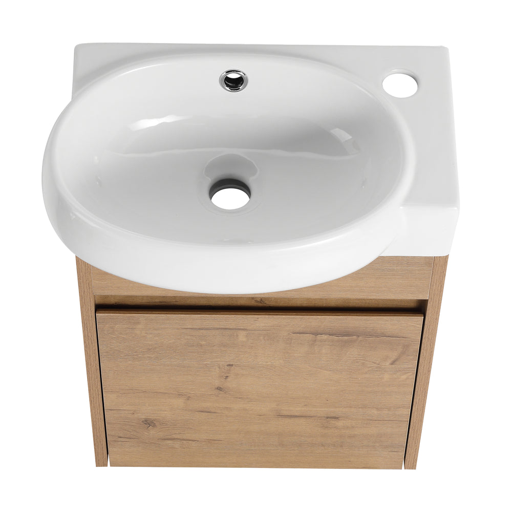 Compact Soft Close Bathroom Vanity with Sink