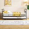 Curvy Black Daybed with Twin Trundle