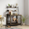 Rustic Retreat Dog Cage with Cabinet