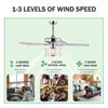 Dreamy LED Ceiling Fan with Remote – Rustic Charm Meets Modern Style!