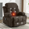 Cozy Reclining Massage Sofa with USB & Cup Holders