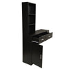 Chic Wall-Mounted Barber Station with Lockable Drawer and Shelf