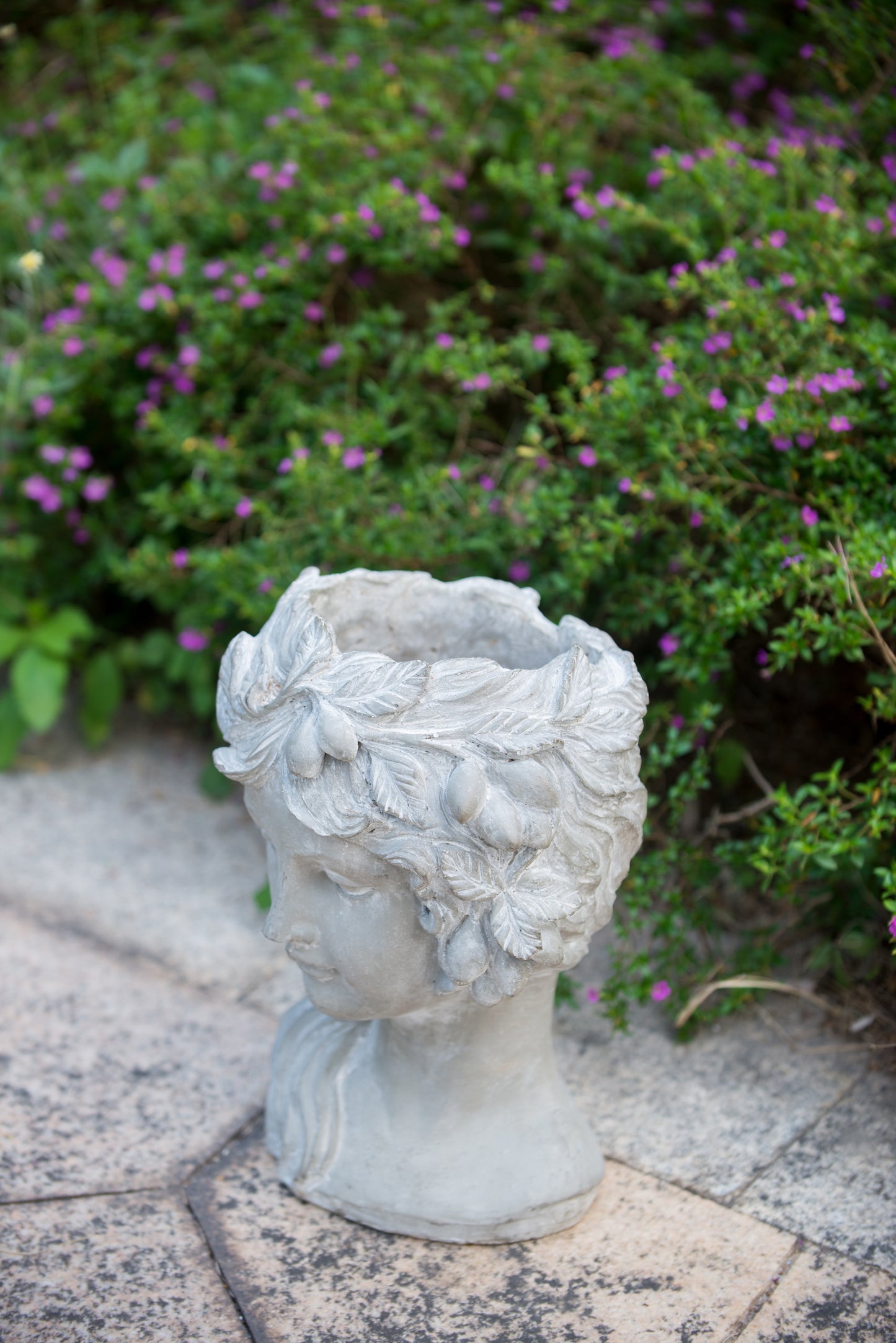 Stylish Concrete Face Planter