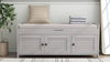 Cozy Curved Storage Bench with Hidden Space