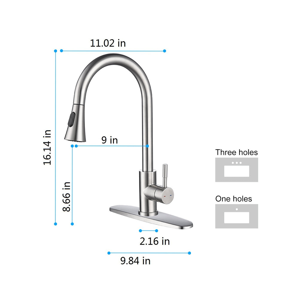 Easy Pull-Out Kitchen Faucet