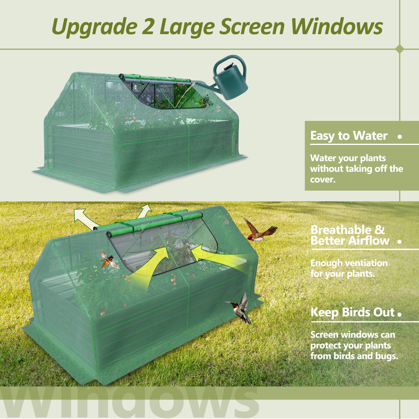 Oasis Garden Grow Box with Greenhouse Cover