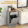 Stylish Tilt-Out Trash & Recycling Cabinet