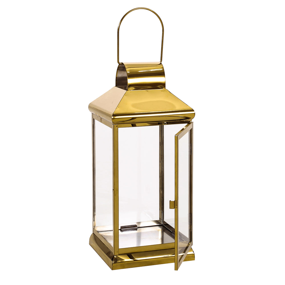 Shimmering Stainless Steel Lantern