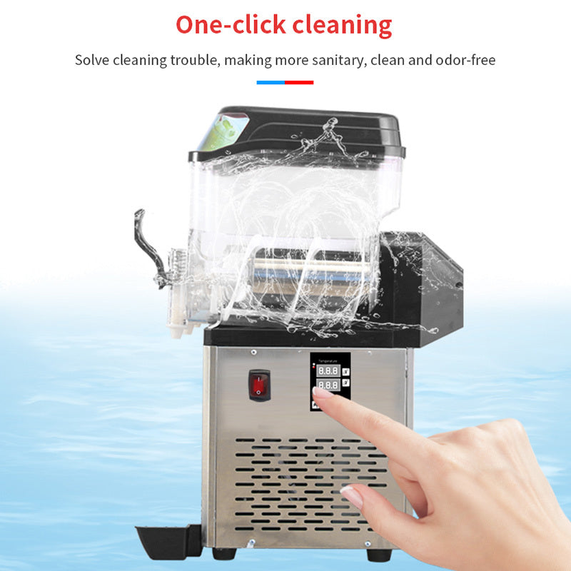 Chill & Sip Slushy Maker: Double Tank Margarita Machine for Cafes & Bars