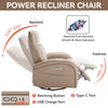 Ultimate Comfort Swivel Recliner with USB Ports