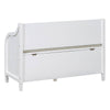 Rustic Charm Storage Bench with Safety Hinge