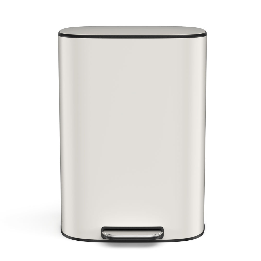 Sleek Step-On Soft Close Trash Can