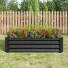 Chic Black Metal Garden Planter for Flowers & Herbs