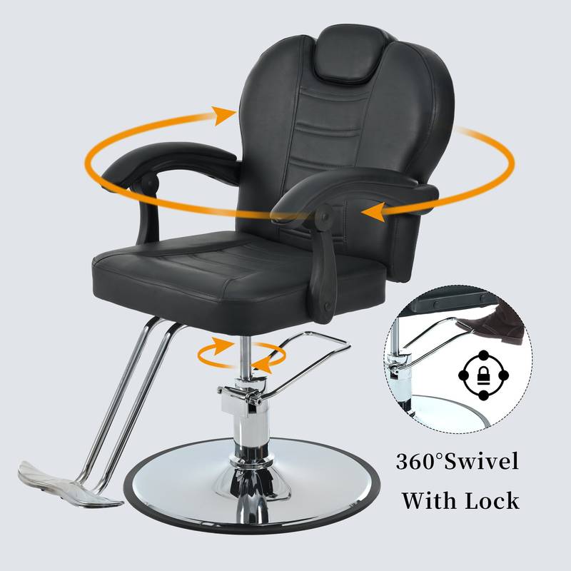 Ultimate Comfort Barber Chair - Stylish & Versatile Salon Seat