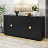 Sleek Storage Sideboard with Wooden Handles