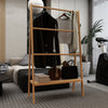 Bamboo Towel & Shelf Rack