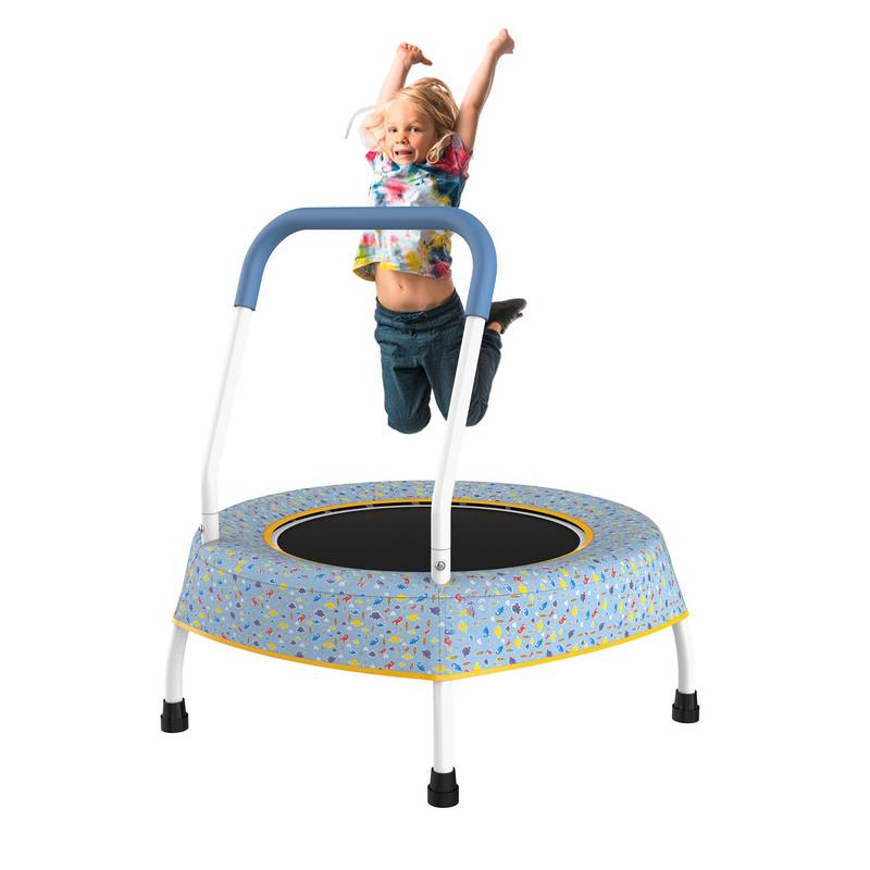 Bouncy Fun Toddler Trampoline with Safety Handle
