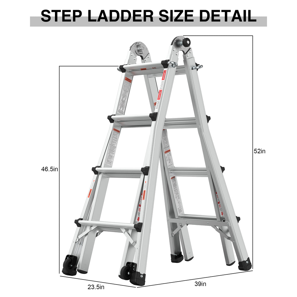 Versatile Lift Ladder with Wheels