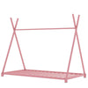 Charming Pink Twin House Bed