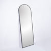 Sleek Black Arch Full-Length Mirror