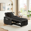 Cozy Convertible Sofa Bed with Storage Pockets