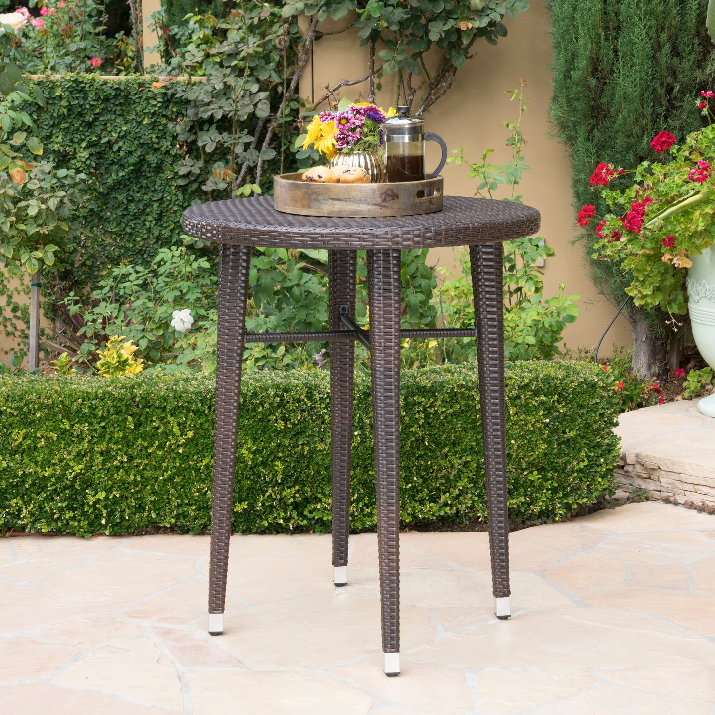 Chic Rattan Bar Table