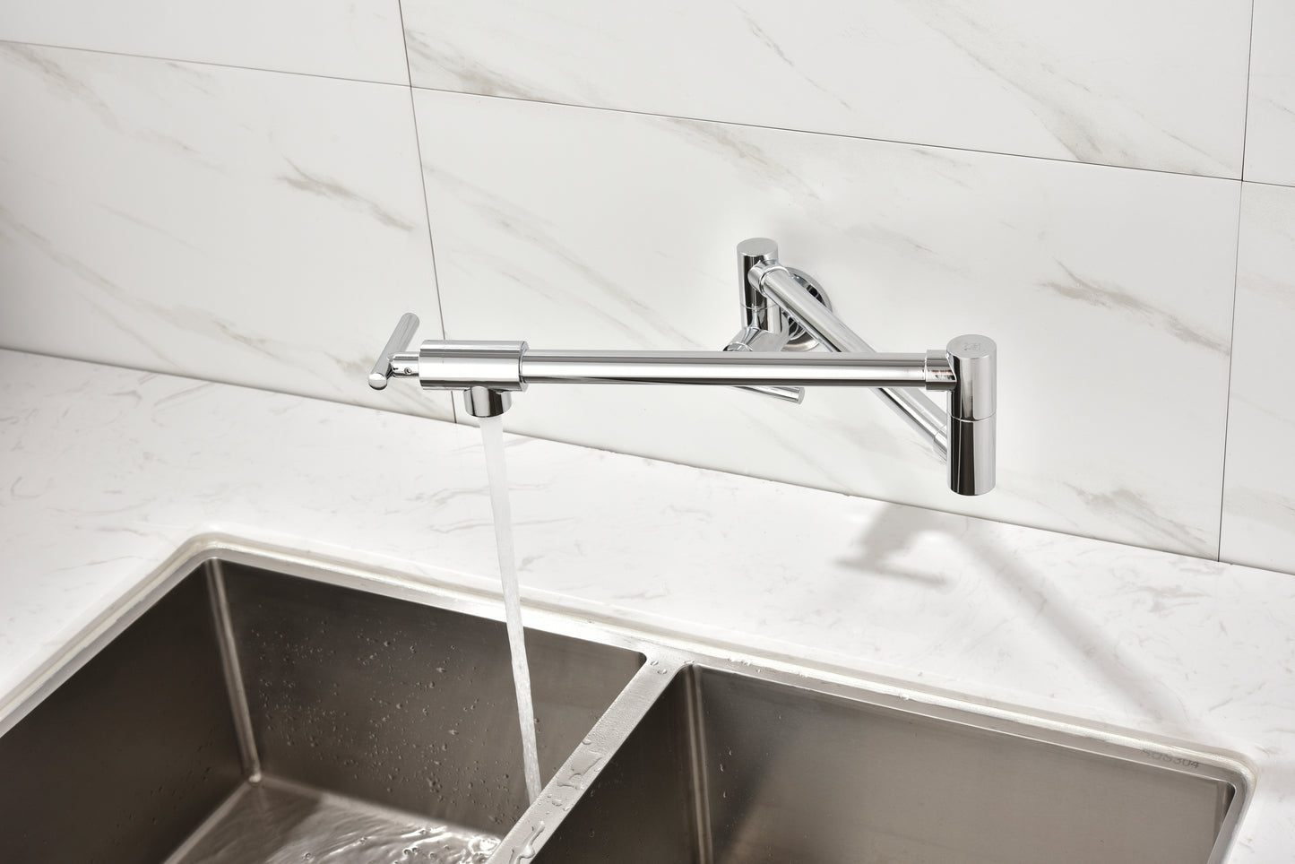 Wall-Mount Pot Filler Faucet